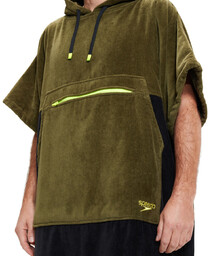 Speedo swim poncho unisex black/yellow
