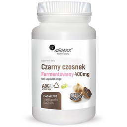 ALINESS Czarny Czosnek Fermentowany 400mg 100vegcaps