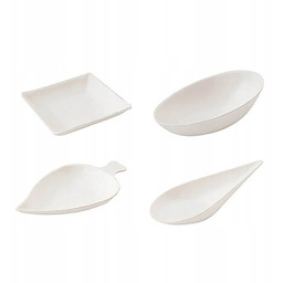 Miseczki talerzyki fingerfood na przekąski 4 wzory 1000