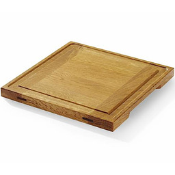 Deska do serwowania podawania potraw DĘBOWA 27x27cm grubość