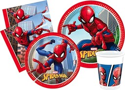 Party Tableware Set Marvel Spider-Man Crime Fighter for