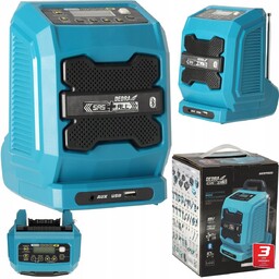 RADIO bluetooth budowlane GŁOŚNIK przenośny bezprzewodowy DEDRA SAS+ALL