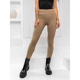 Brązowe legginsy damskie Denley W5223