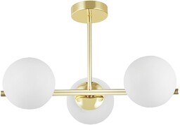NOWOCZESNA LAMPA SUFITOWA WISZĄCA KLASYCZNE ZŁOTO LEDO W3