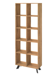 Regał dębowy TOLEDO BOX na książki i segregatory