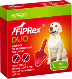 VET-AGRO Fiprex DUO L 20-40kg roztwór dla psów