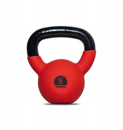 Odważnik kettlebell 6kg gumowany Thorn Fit hantla