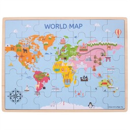 Bigjigs Toys, puzzle Mapa Świata