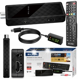 Dekoder Tv DVB-T2 Tuner Hevc H.265 Mini Stick