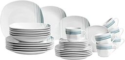 MÄSER 931211 Seria Enni, 30-częściowy, biała porcelana zestaw