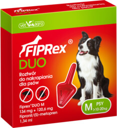 VET-AGRO Fiprex DUO M 10-20kg roztwór dla psów