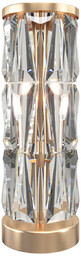 Maytoni Lampa biurkowa Puntes MOD043TL-02G kryształy przeźroczysta złota