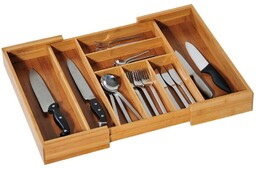 KESPER Wkład na sztućce regulowany, 35-58 cm, bambusowy