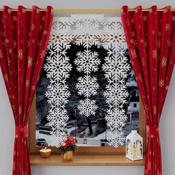 Panel żakardowy gotowy, krawat świąteczny, 37 x 145cm