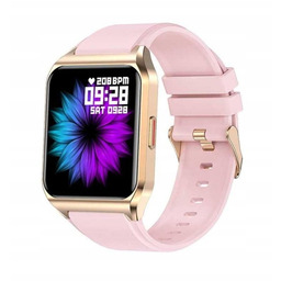 Zegarek SMARTWATCH Rubicon rozmowy E89 rosegold bransoleta +