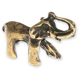 FIGURKA SŁONIK SZCZĘŚCIARZ kolor stare złoto zwierzęta symbole