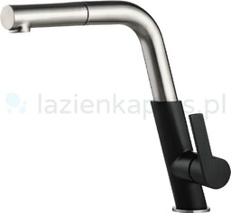 DEANTE Bateria kuchenna SILIA czarny, stal szczotkowana BQS_B730