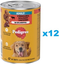 PEDIGREE Adult puszka 12x400 g mokra karma pełnoporcjowa