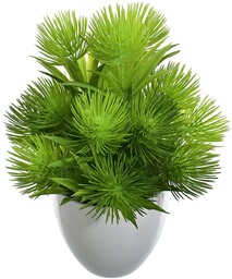 SZTUCZNE KWIATY KOMPOZYCJA W DONICZCE IGLAK SUKULENT