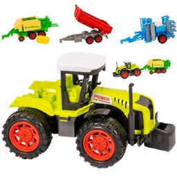 TRAKTOR Z PRZYCZEPAMI ZESTAW ROLNICZY TRAKTOR I 3