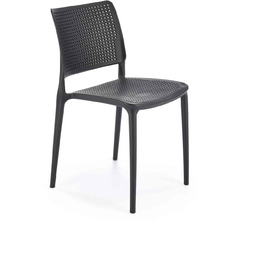 Krzesło plastikowe k514 czarny halmar