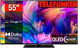 Telewizor Google Tv 55" Qled Telefunken D55Q700M6CW DVBT2