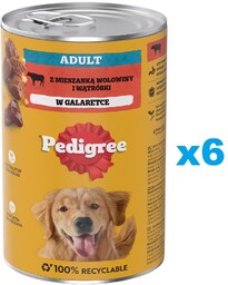PEDIGREE Adult puszka 6x1200 g mokra karma pełnoporcjowa