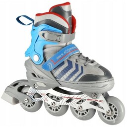 NILS EXTREME Łyżworolki NH18192 4w1 (rozmiar 34-38) Szaro-niebieski