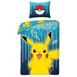 Pościel Pokémon - Pikachu, niebieska