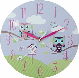 Premier Housewares Zegar ścienny dziecięcy MDF drewniany dziecięcy