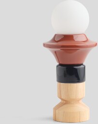 lampa stołowa z kloszem w kształcie kuli lesgles