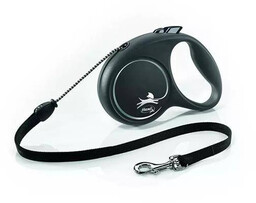 FLEXI Smycz automatyczna Black Design M linka 5