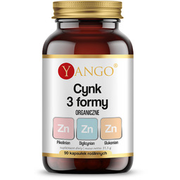 Yango Cynk 3 Formy organiczne, 90 kapsułek (data