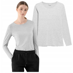 4F Bluzka Longsleeve Damska Szara Rozmiar S