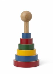 Kay Bojesen BABIES Układanka - Piramida z Drewna