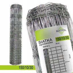 Siatka ogrodzeniowa Leśna L 150/10/30 +skoble 100m