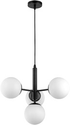 NOWOCZESNA LAMPA WISZĄCA CZARNA LEDO W4