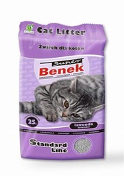 Super Benek Standard Lawenda - żwirek dla kota