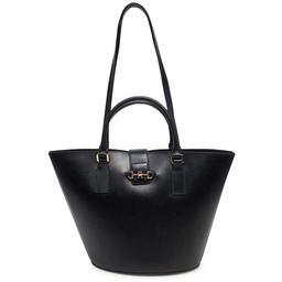 Torebka Tommy Hilfiger Heritage Leather Tote AW0AW17209 Czarny