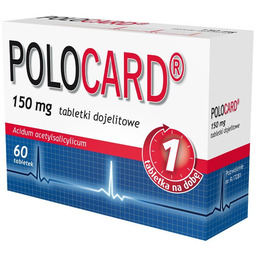 Polocard 150 mg lek zapobiegający powstawaniu zakrzepów, 60