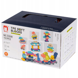 Klocki Duże Zestaw Klocków Miękkich 151el. pierwsze klocki
