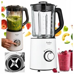Blender kielichowy szklany Amica BTM3011 700W biały 1,5L
