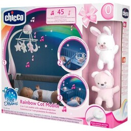 CHICCO Karuzela First Dreams Rainbow 00011041100000 Różowy