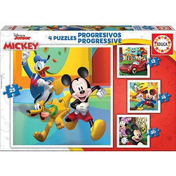 Mickey & Friends actieve puzzel 12-16-20-25 stukjes