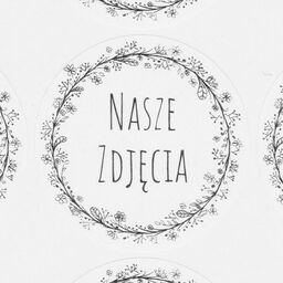 Mała naklejka Nasze Zdjęcia bw (24 szt.)