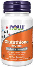 NOW Glutathione 500mg 30vegcaps