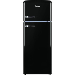 Amica KGC 15634 S retro lodówko-zamrażarka, Black Olives