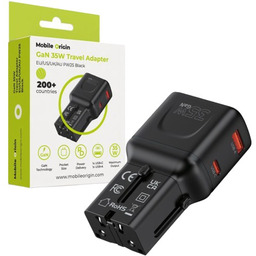 Mobile Origin Ładowarka podróżna GaN USB-C PD, USB-A,