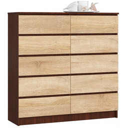 Elior Komoda do sypialni wenge + dąb sonoma