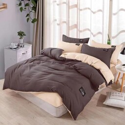 Pościel Dwubarwna 200x220 Elena 302 czekoladowa beżowa